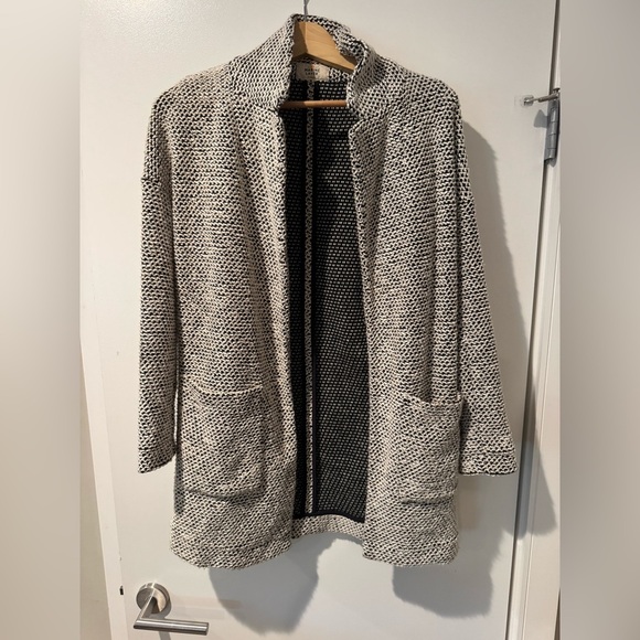 Marine Layer Black and White Birdseye Sweater Size XS- Sold Out - Picture 3 of 7